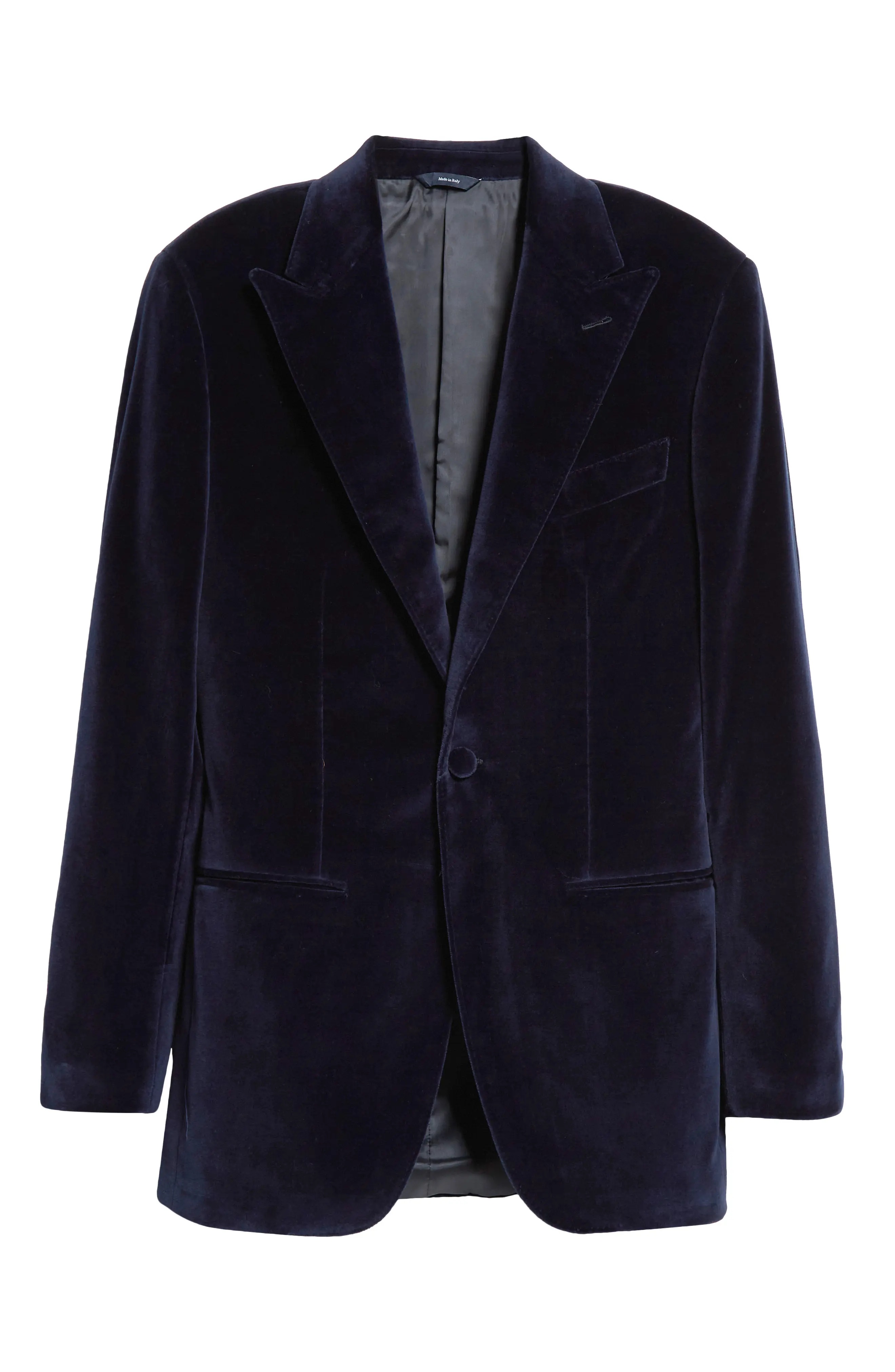 Peak Lapel Velveteen Dinner Jacket - 7