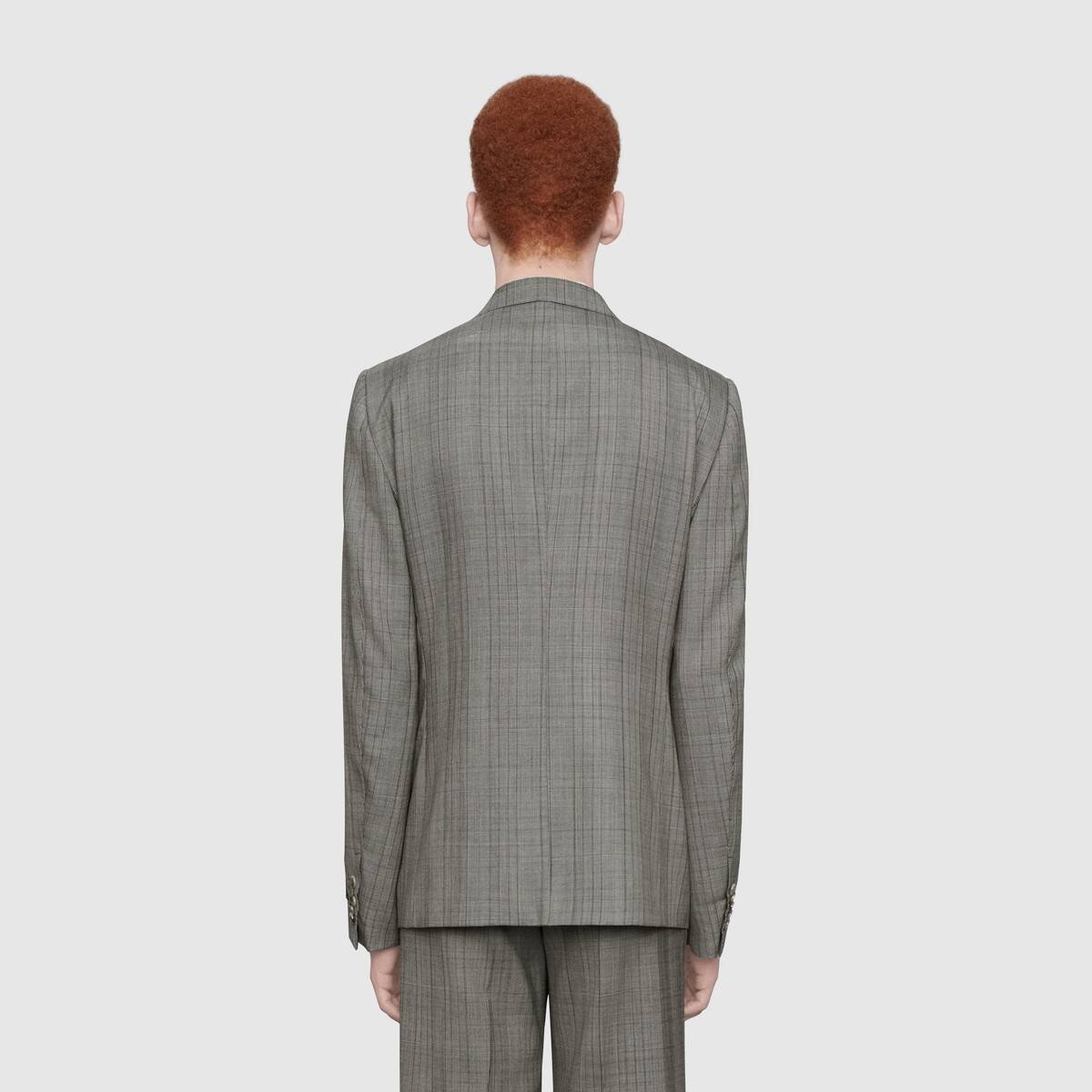 GUCCI New Signoria check wool jacket with labels | REVERSIBLE