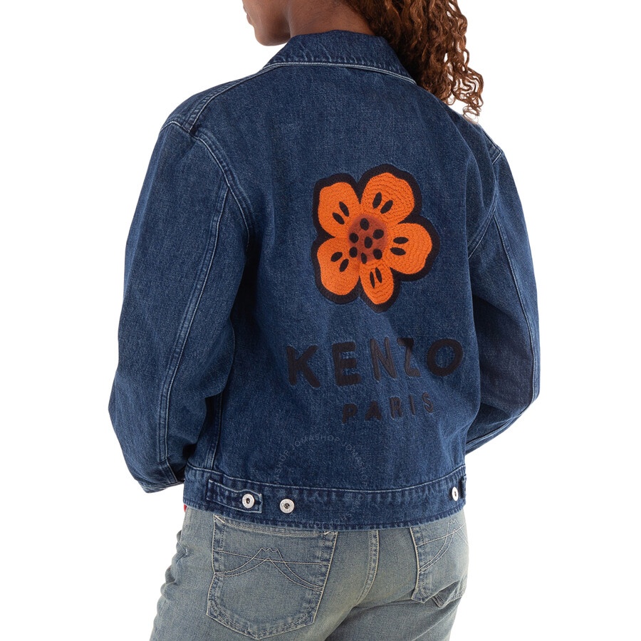 Kenzo Boke Flower Long Sleeve Denim Jacket - 4