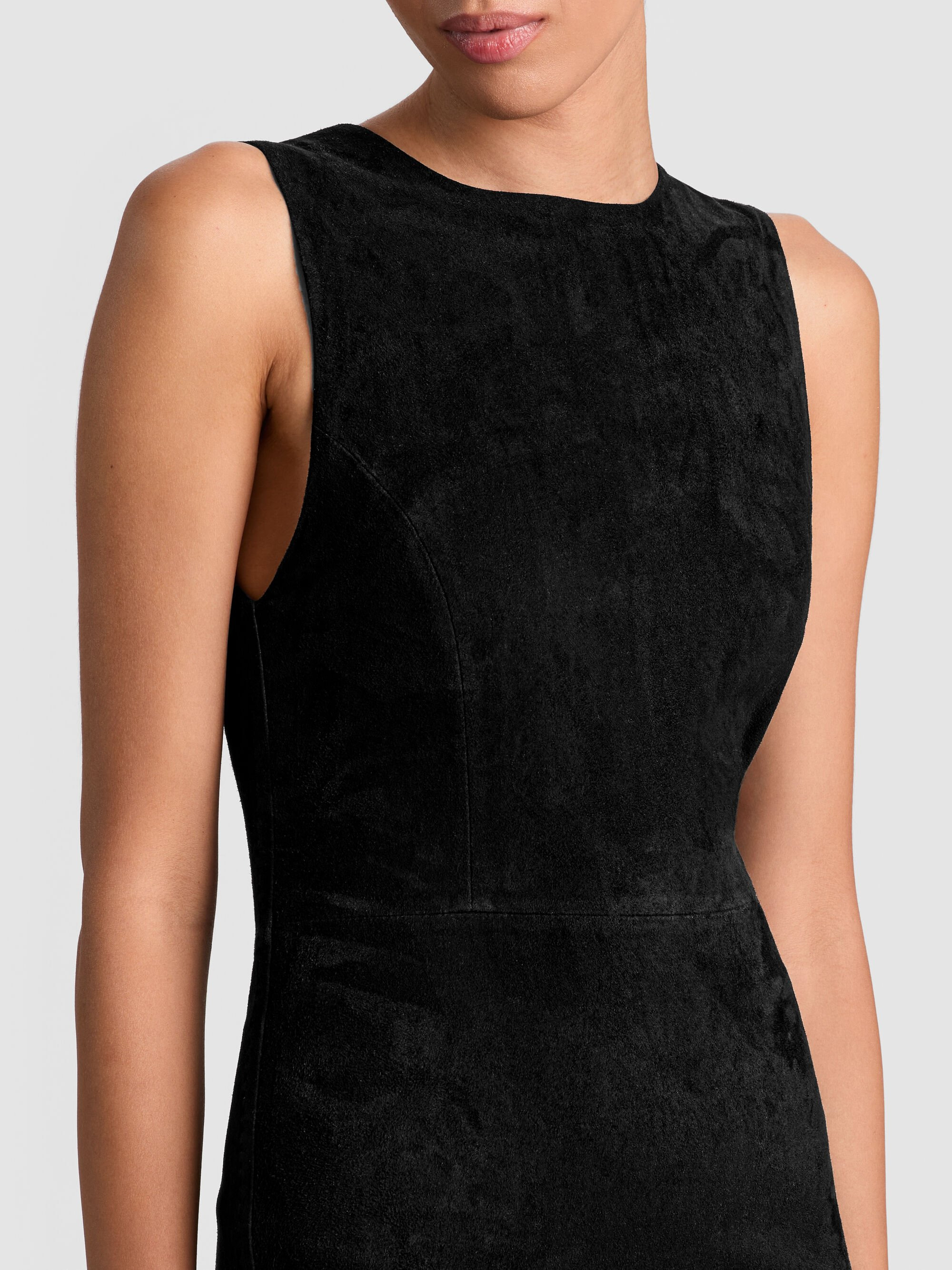 DELORA SUEDE MIDI DRESS - 3