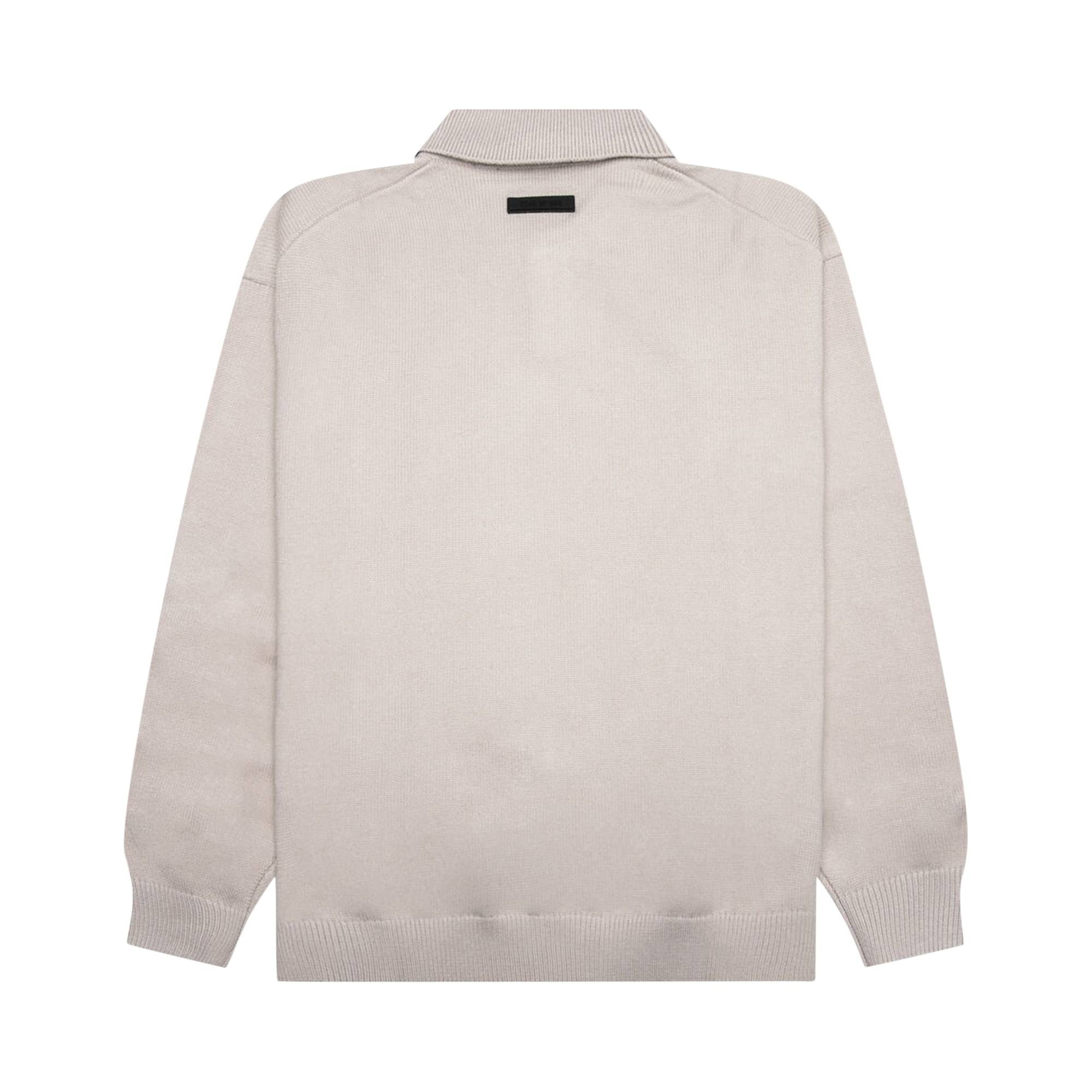 Fear of God Essentials Knit Polo 'Silver Cloud' - 2