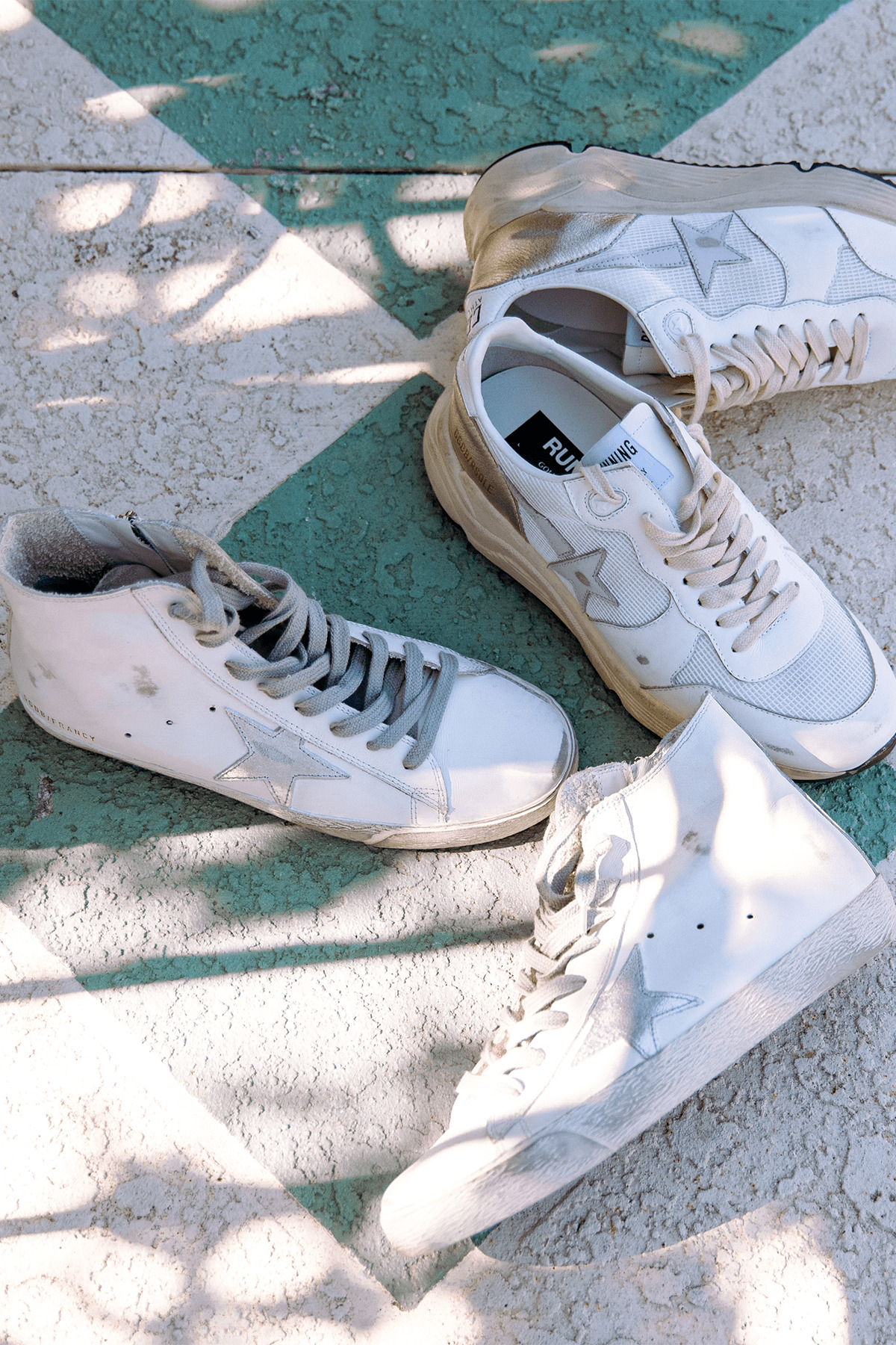 Francy Sneaker in White/Silver/Milk - 5