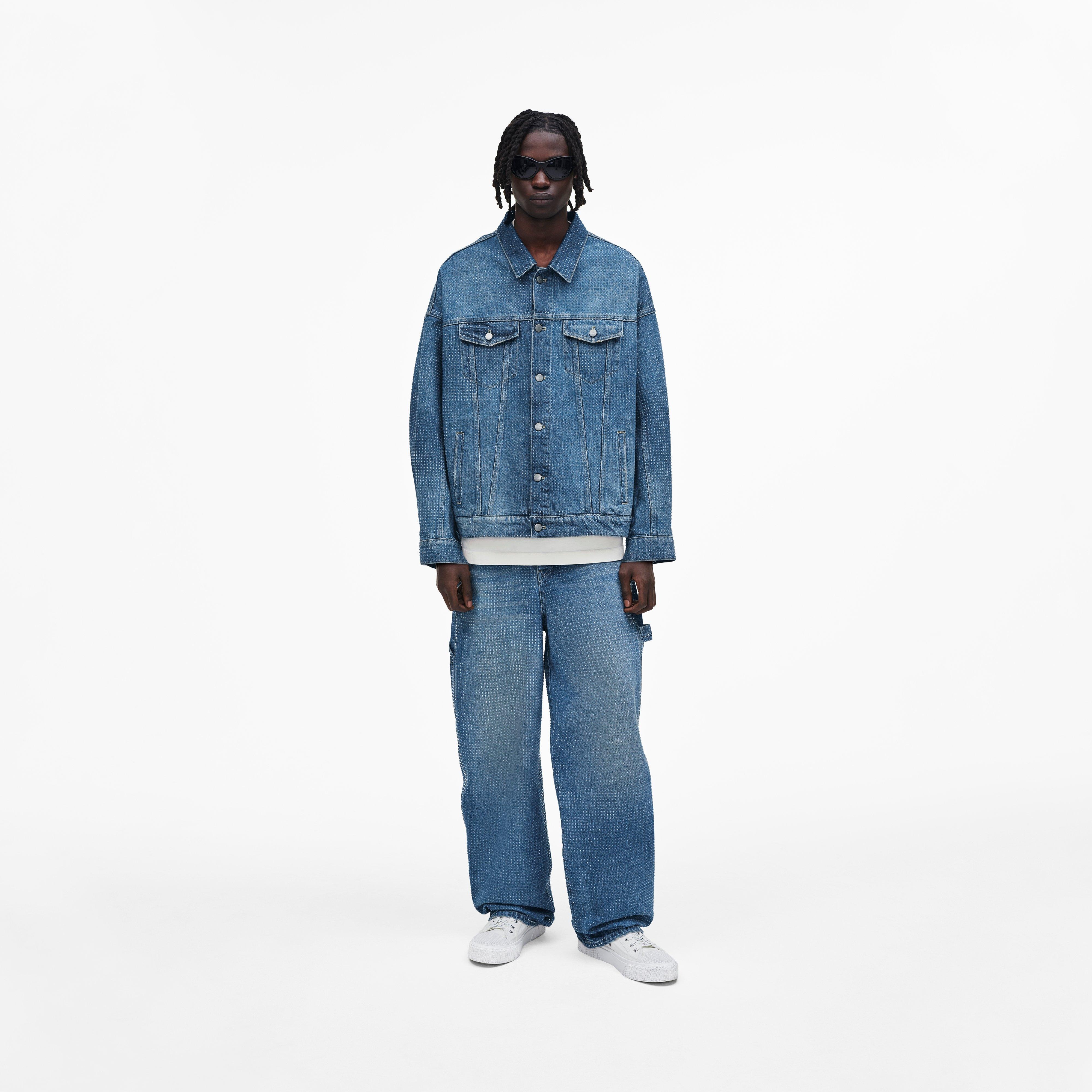 CRYSTAL DENIM OVERSIZED JEAN - 7