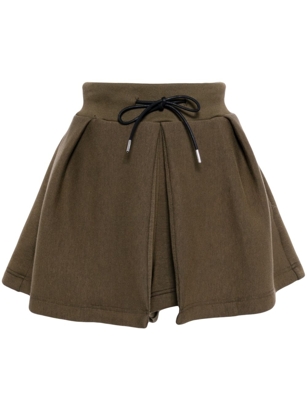 drawstring fleece skort - 1