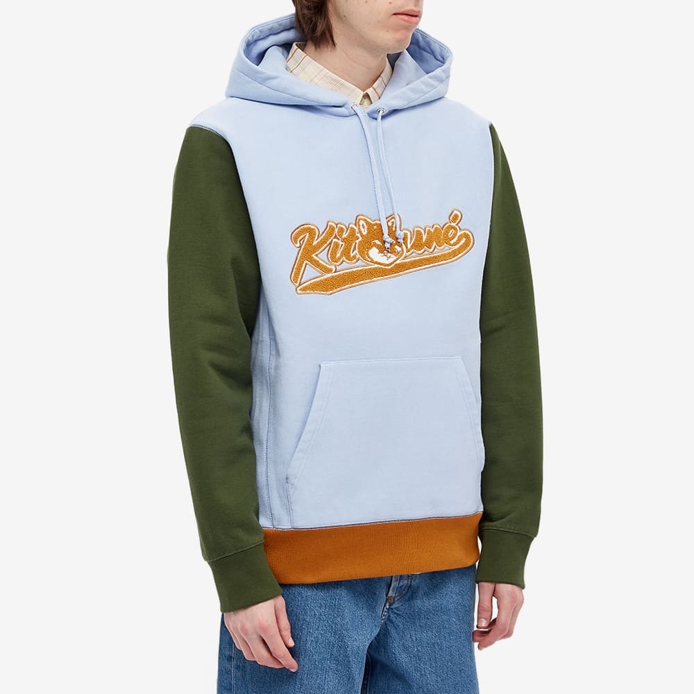 Maison Kitsuné Varsity Fox Colorblock Regular Hoody - 4