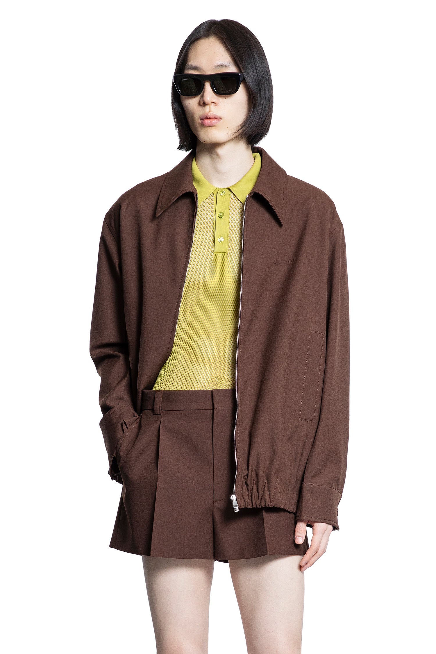 Logo-Wool-Twill-Jacket - 5