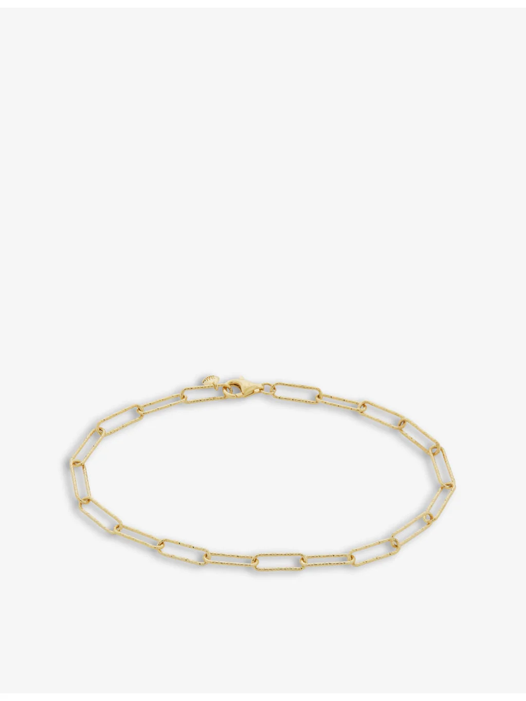 Alta 18ct textured gold-plated vermeil sterling silver bracelet - 1