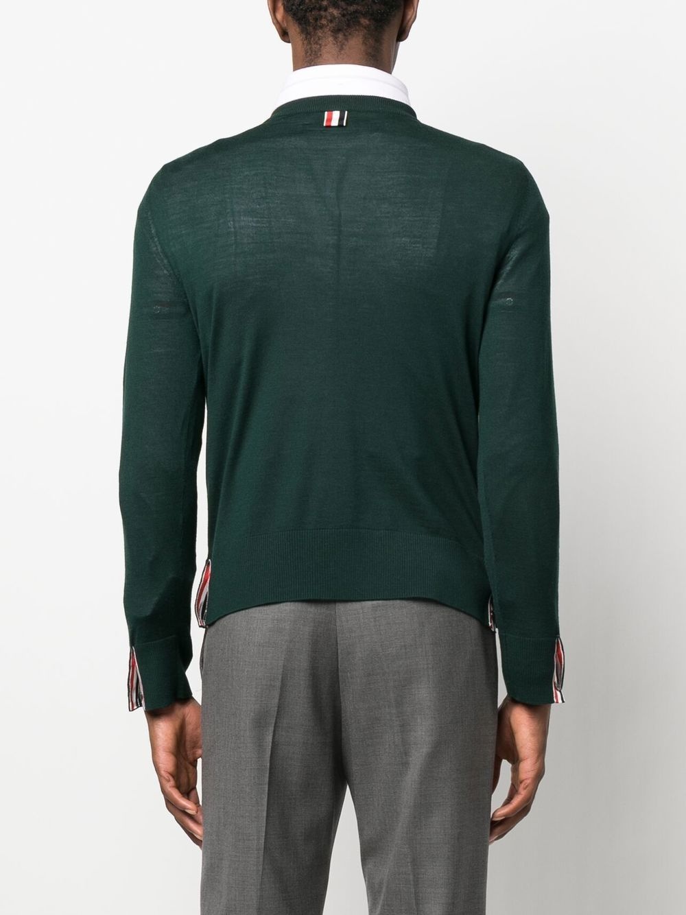 jersey knit crew-neck pullover - 4