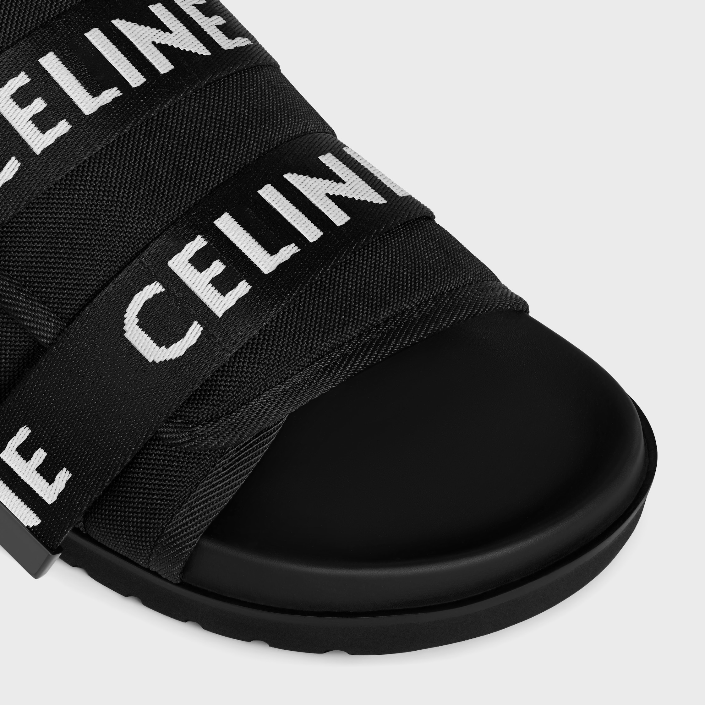 CELINE PITEA STRAPPY SANDAL IN "CELINE" JACQUARD - 4
