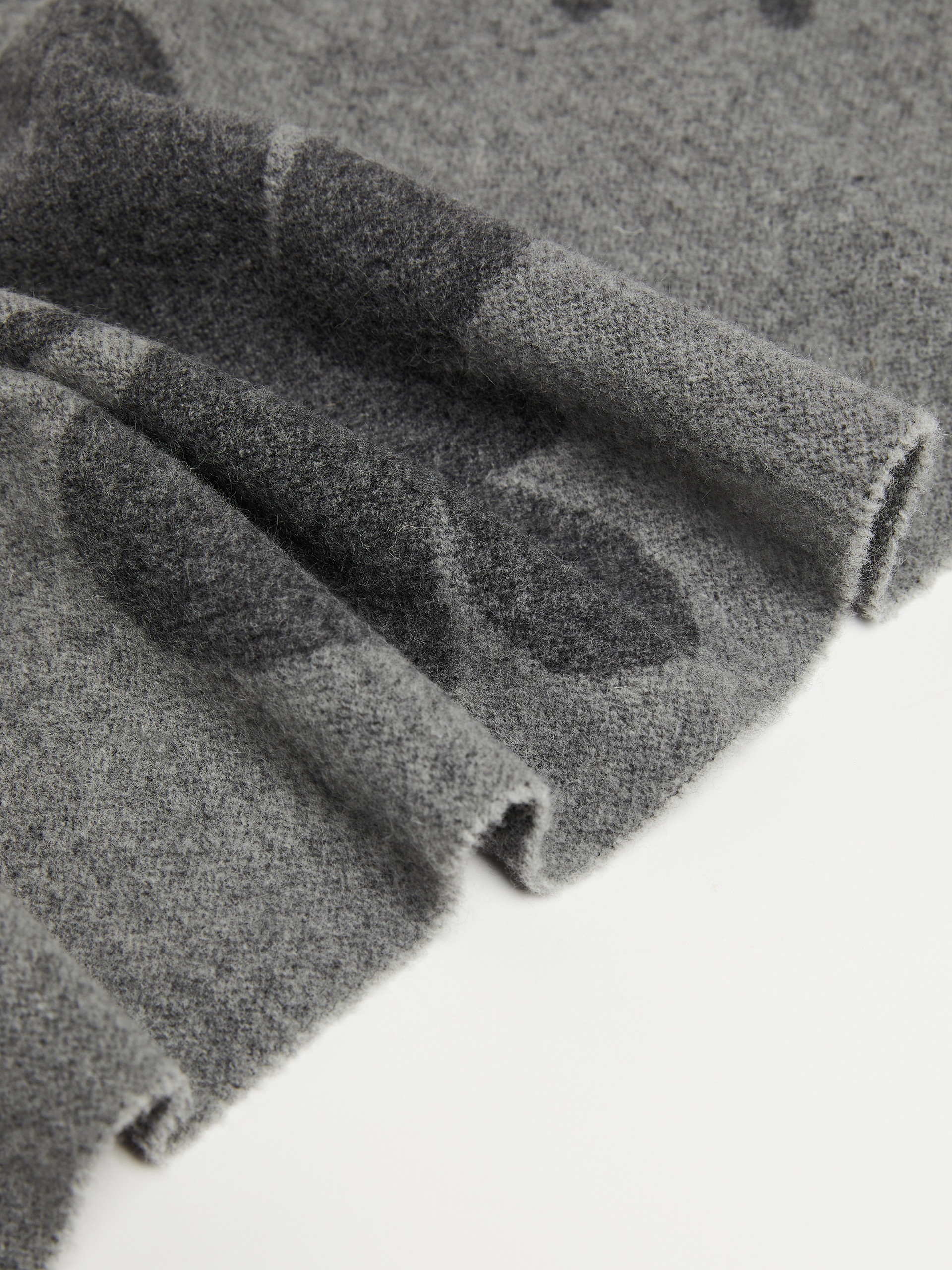 CRESTA Jacquard wool stole - 3