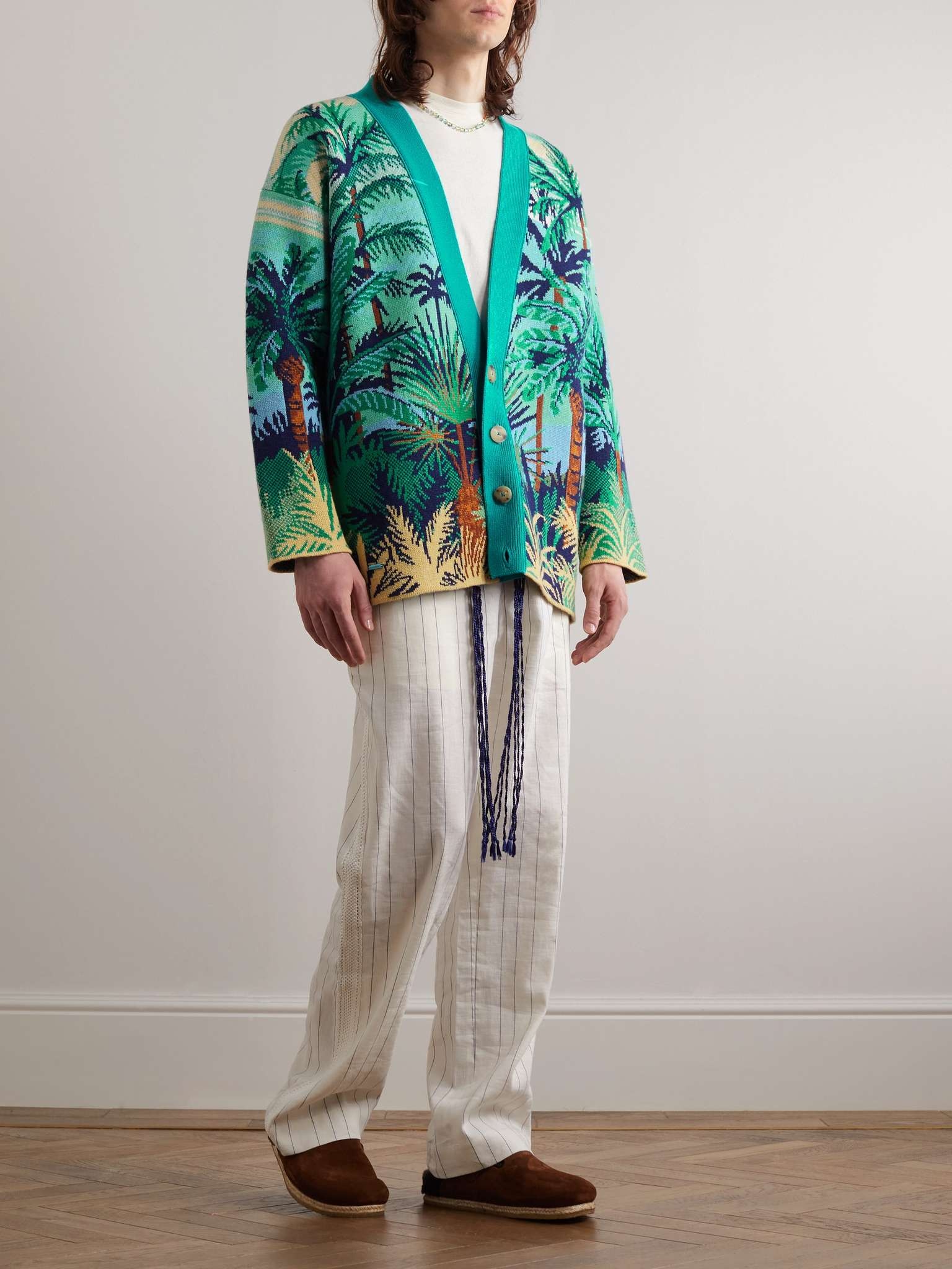 Natural Sanctuary Cashmere-Jacquard Cardigan - 2