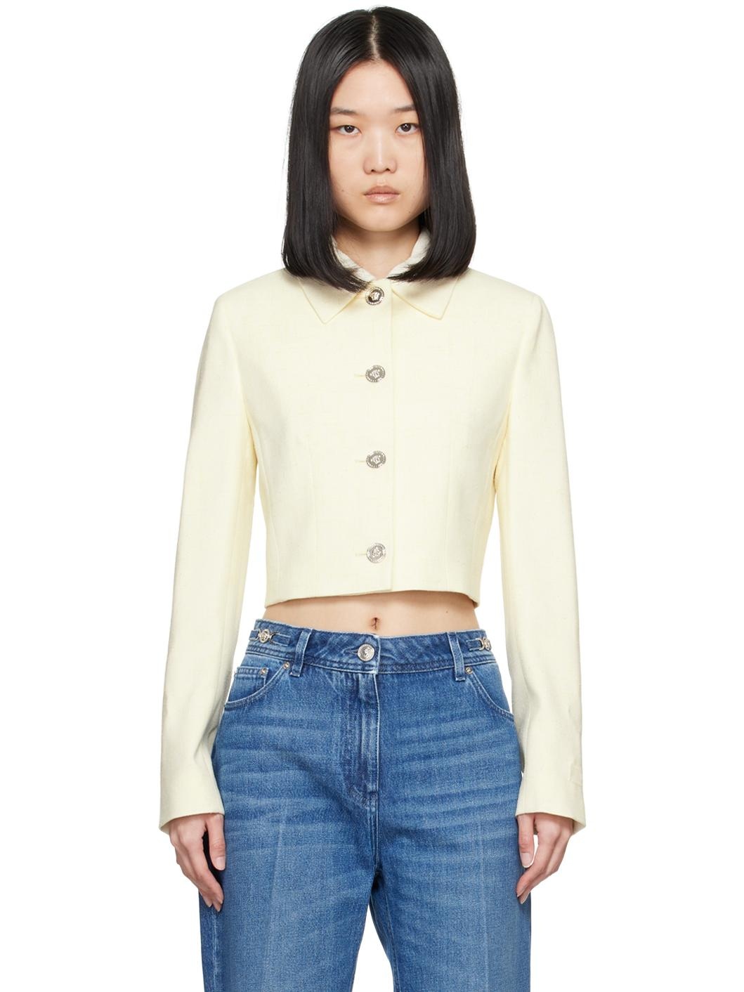 Beige Malfilé Jacket - 1