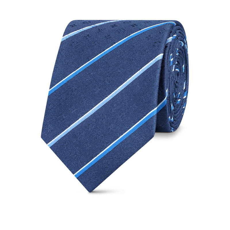 Monogram College Stripes Tie 4