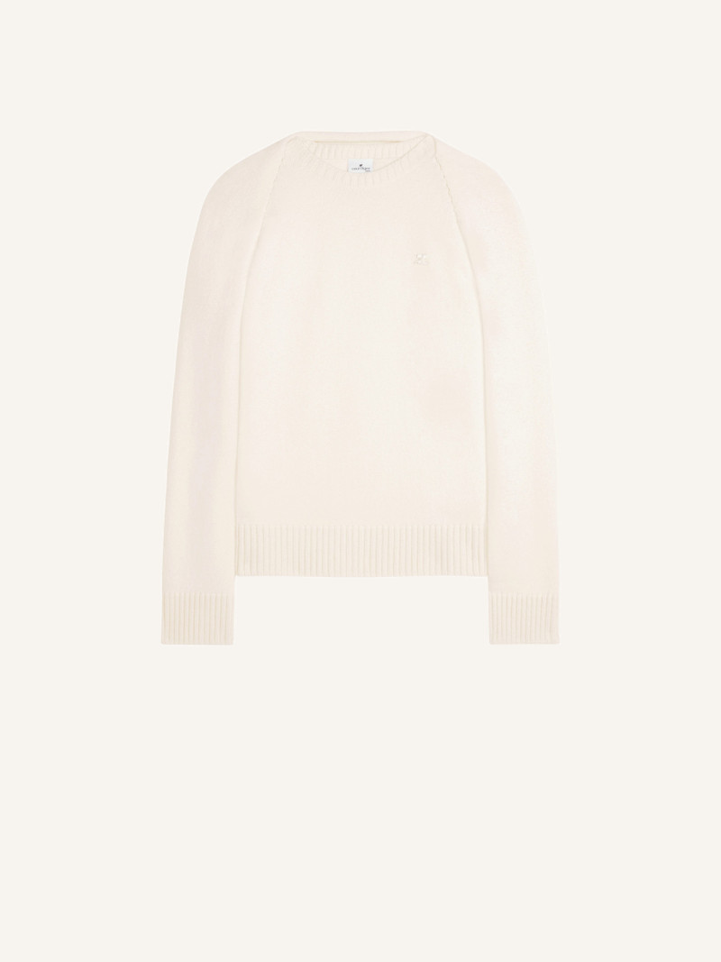 WOOL SWEATER WITH DRAP BEHIND THE BACK 1
