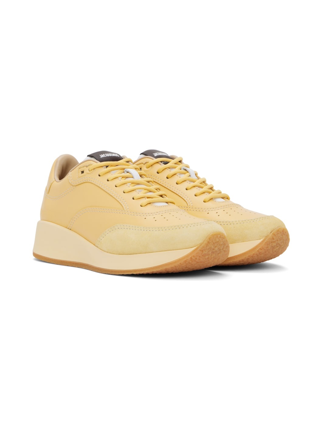 Yellow Les Sculptures 'La Daddy' Sneakers - 4