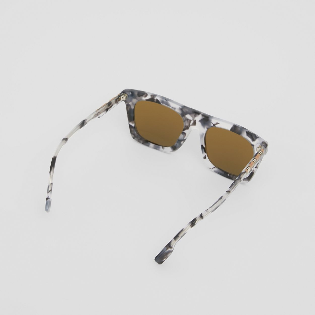 Icon Stripe Detail Rectangular Frame Sunglasses - 5