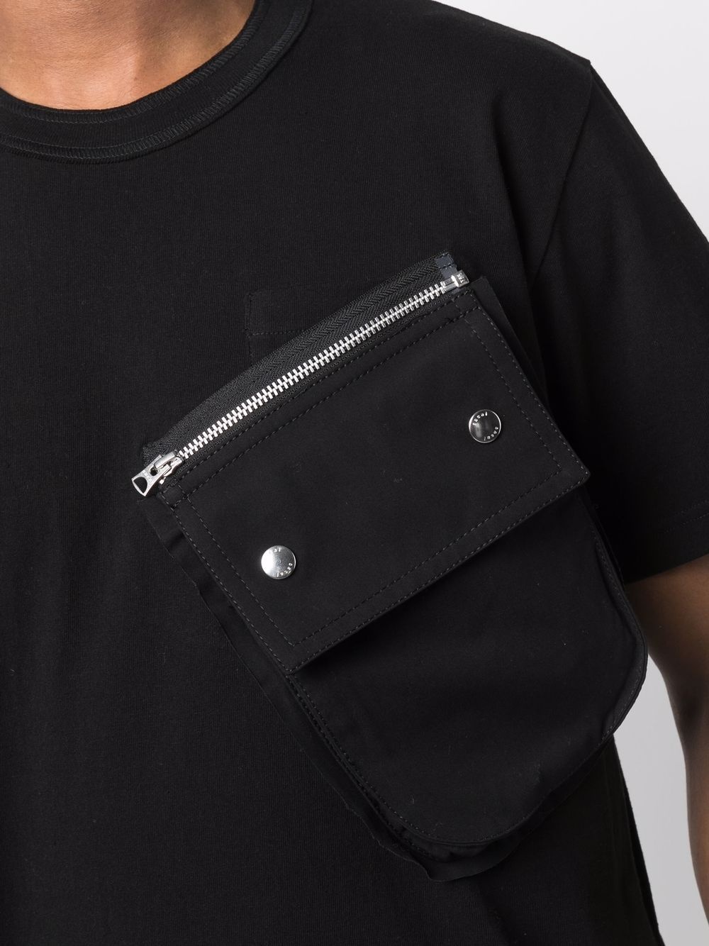 oversize flap pocket T-shirt - 5