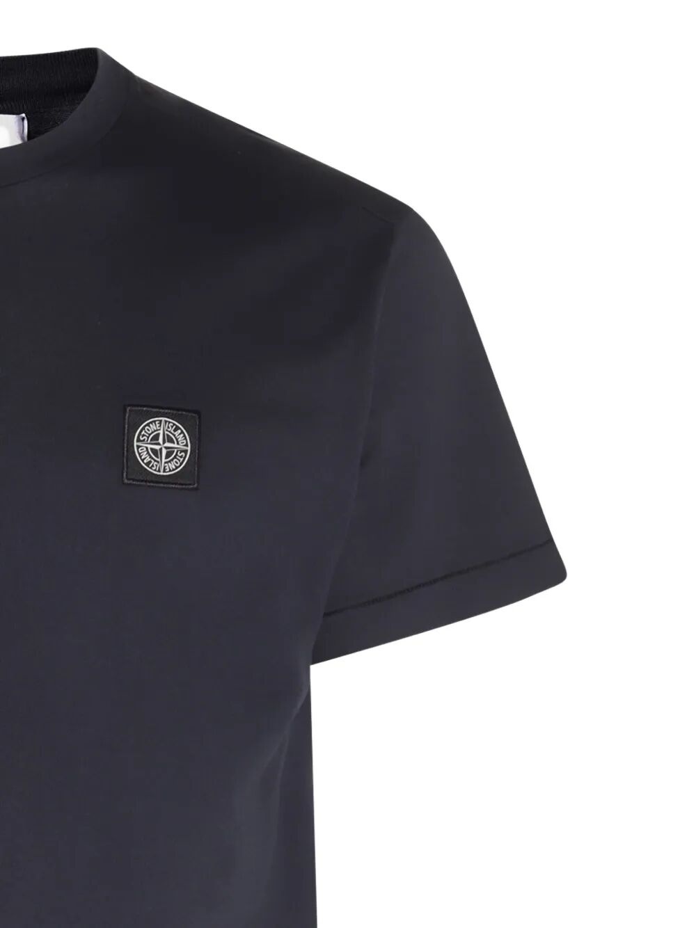 Slim Fit Cotton Jersey T-Shirt With Compass Patch - 3