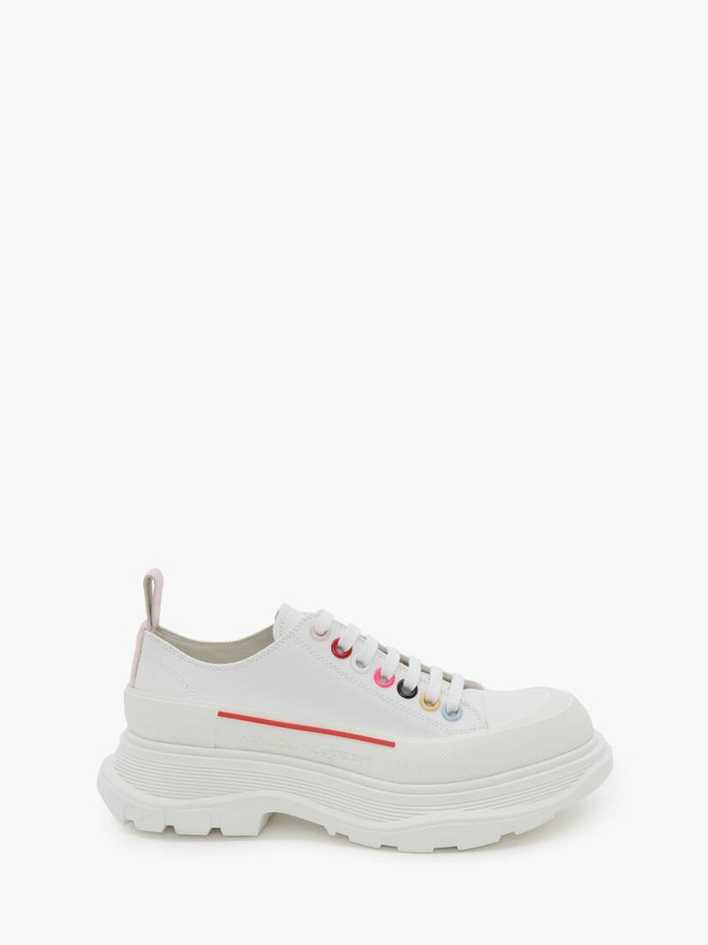 Tread Slick Lace Up in White/multicolour - 1