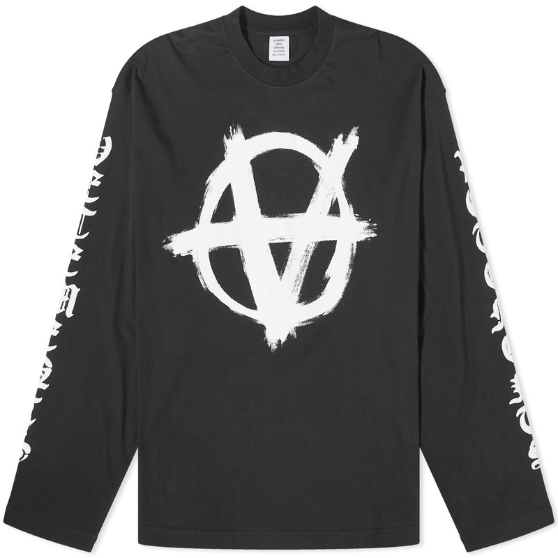 VETEMENTS Double Anarchy Long Sleeve T-Shirt 1