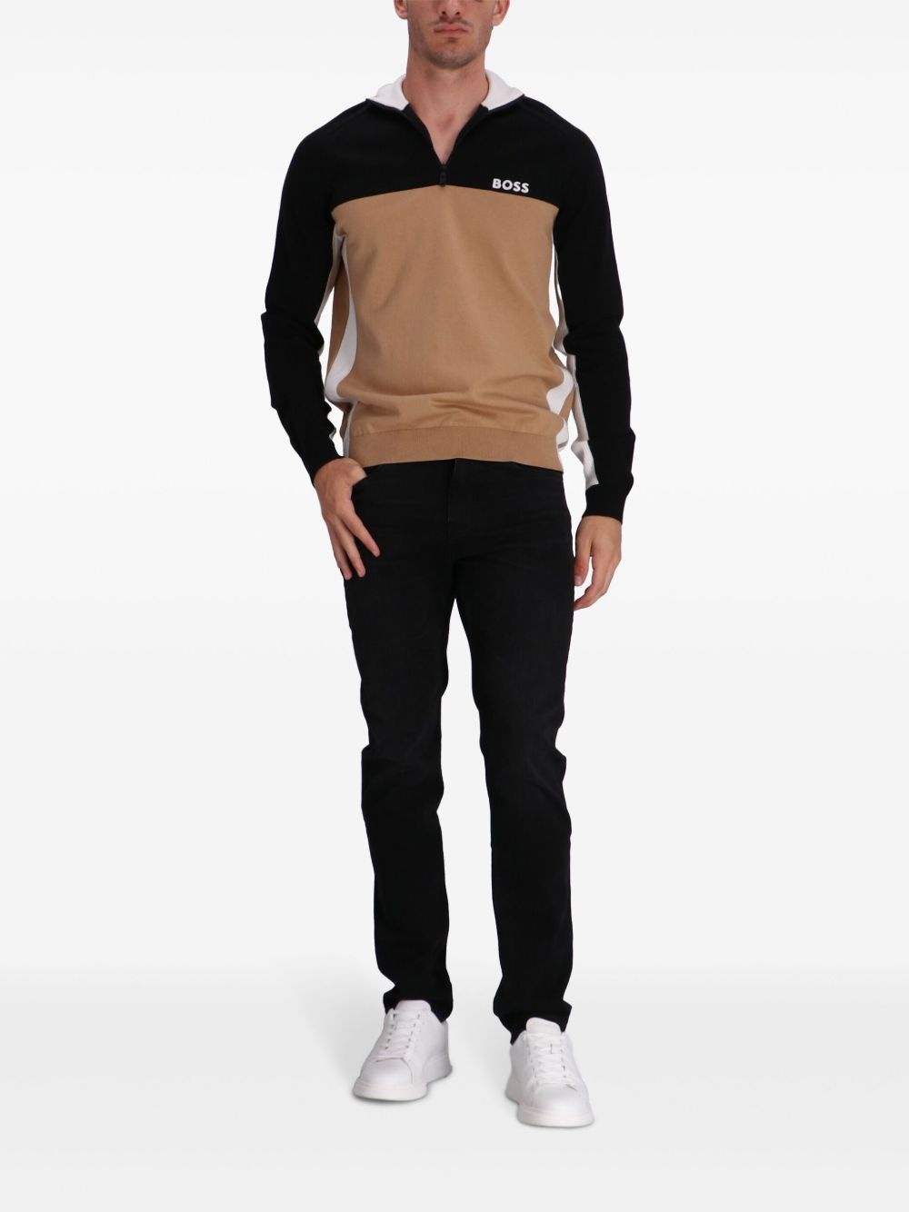 colour-block sweatshirt - 2