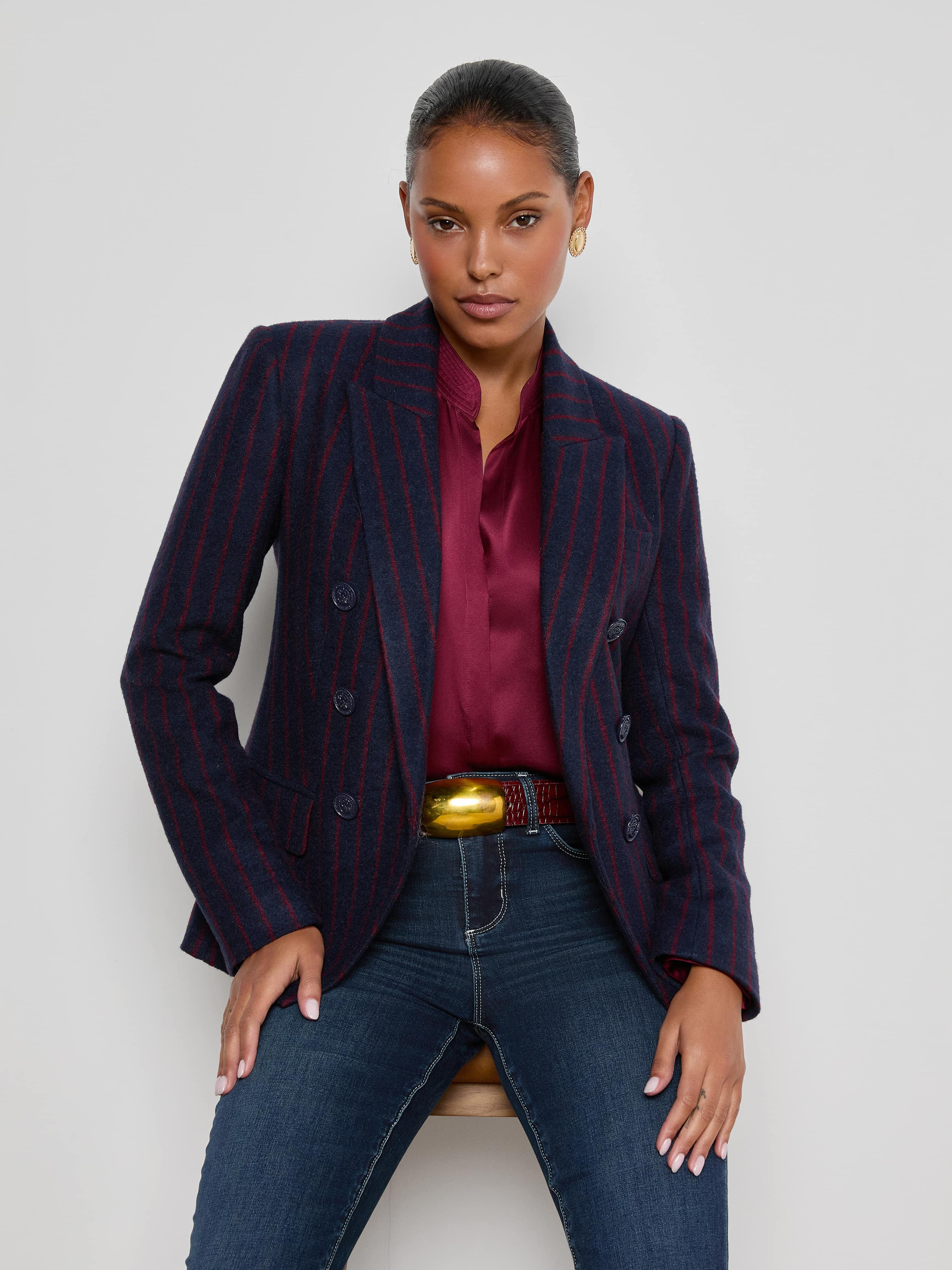 Kenzie Pinstriped Blazer - 6