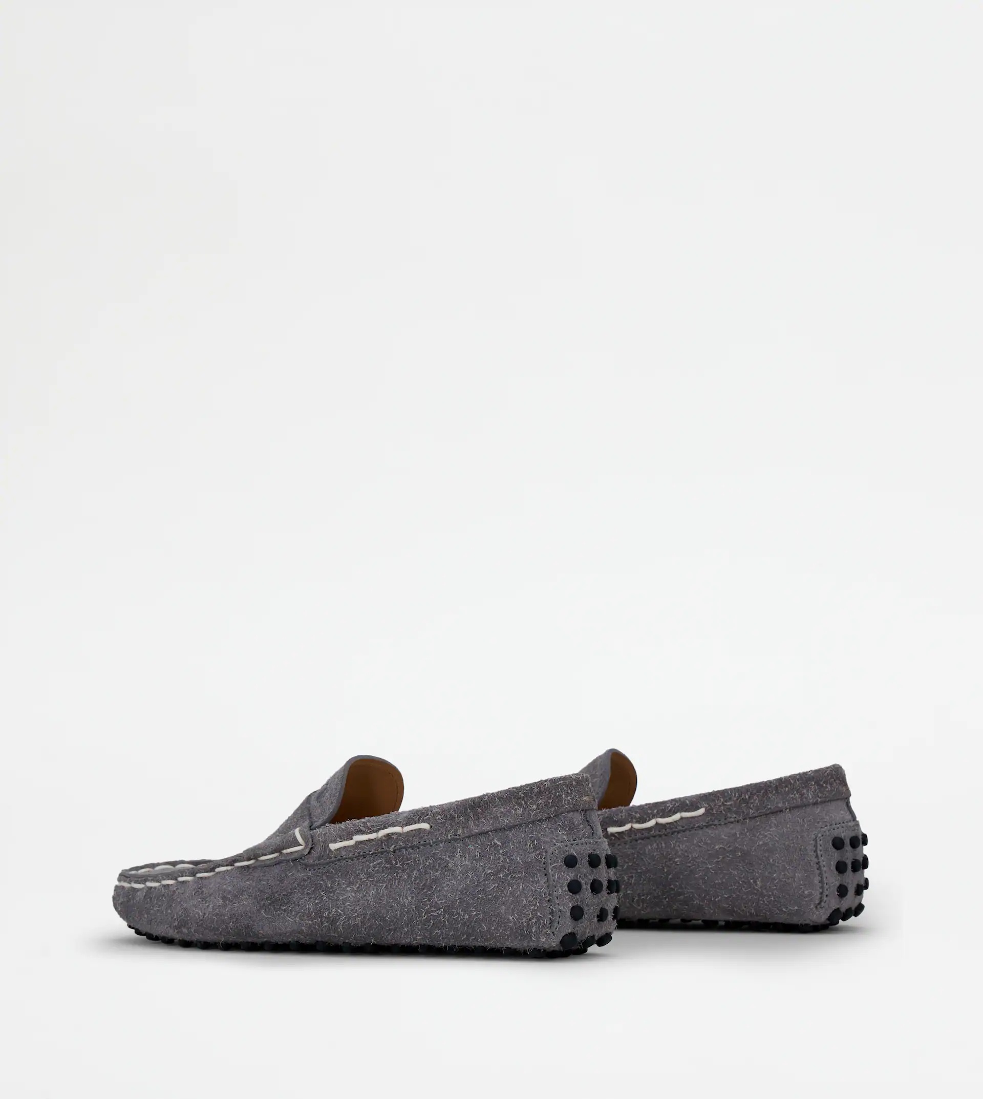 GOMMINO DRIVING SHOES IN SUEDE - GREY - 4