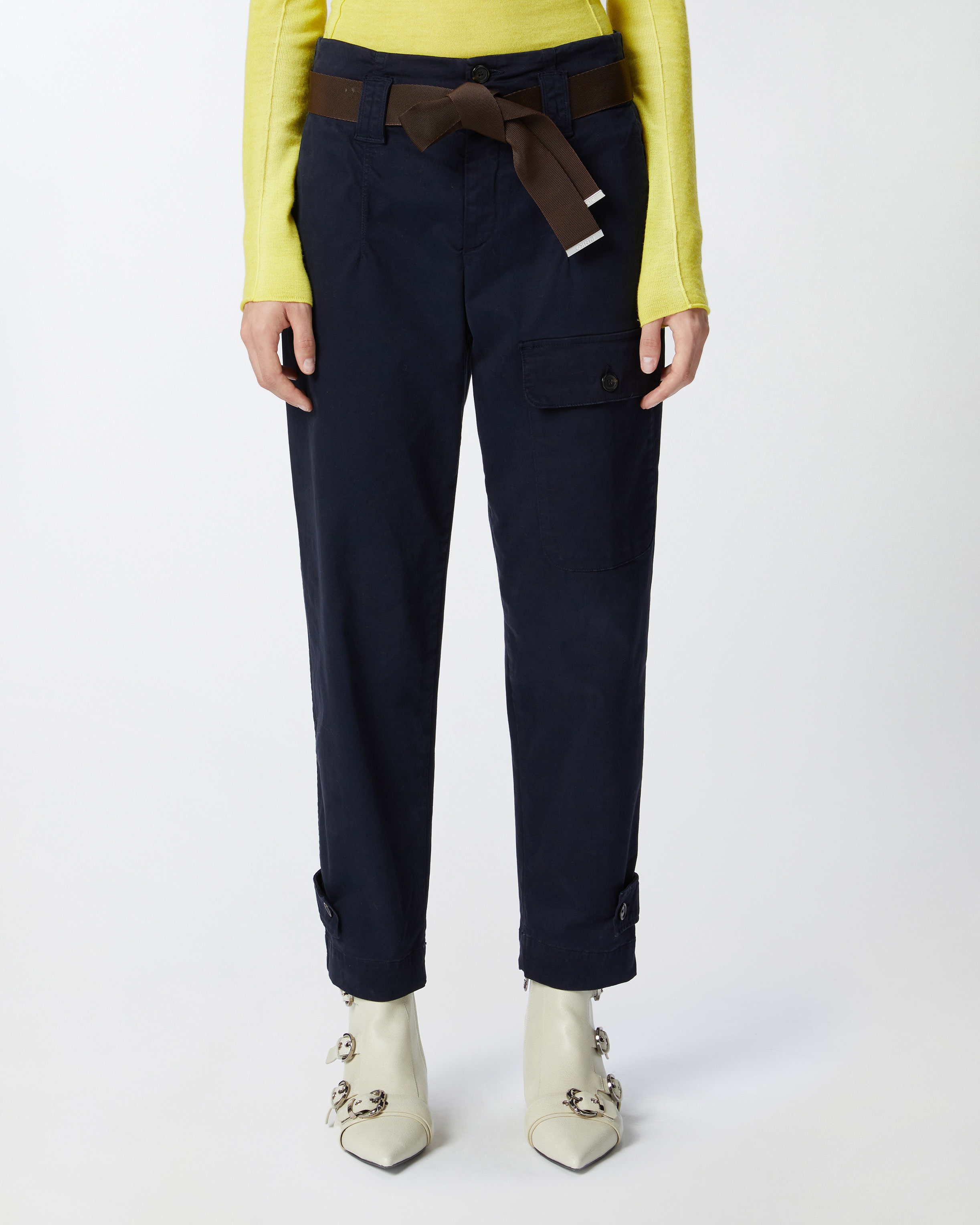 COTTON CARGO TROUSERS WITH POCKETS - 3
