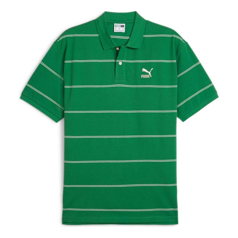 PUMA TEAM Polo Shirt 'Green White' 627122-86 - 1
