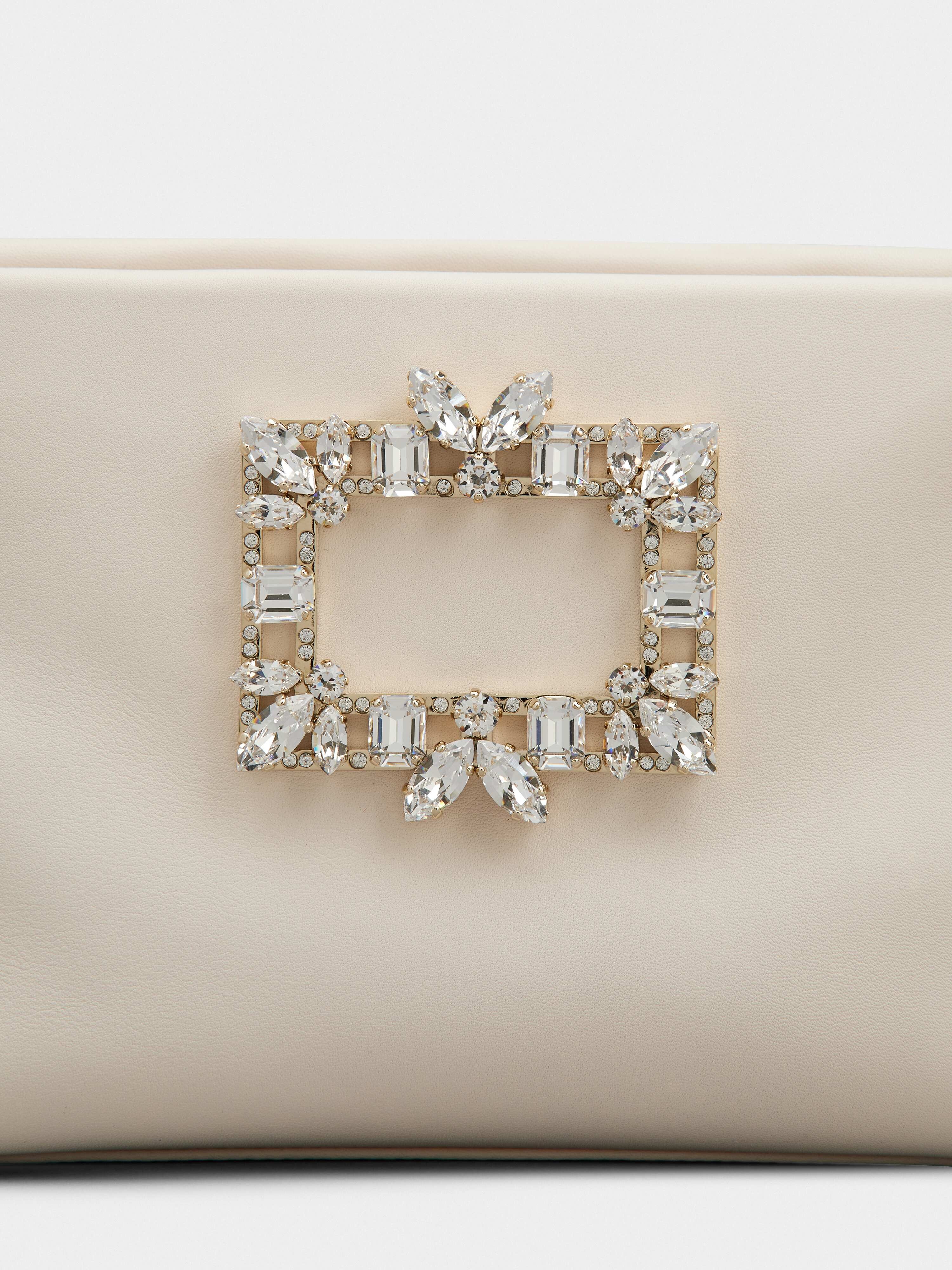 RV Nightlily Broche Vivier Buckle Mini Bag in Leather - 8