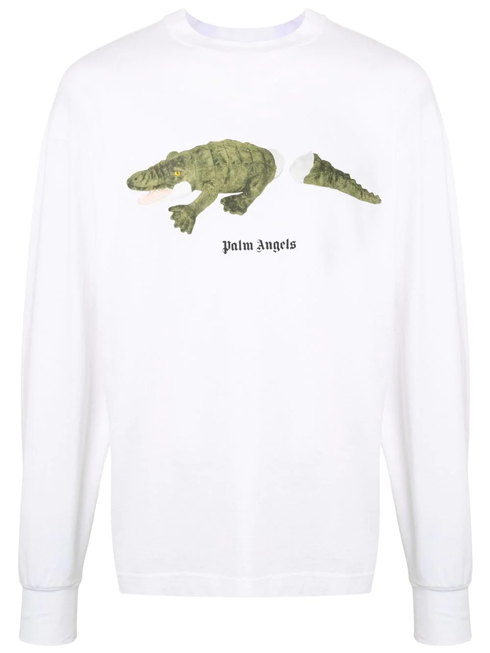 crocodile-print long-sleeve T-shirt - 1