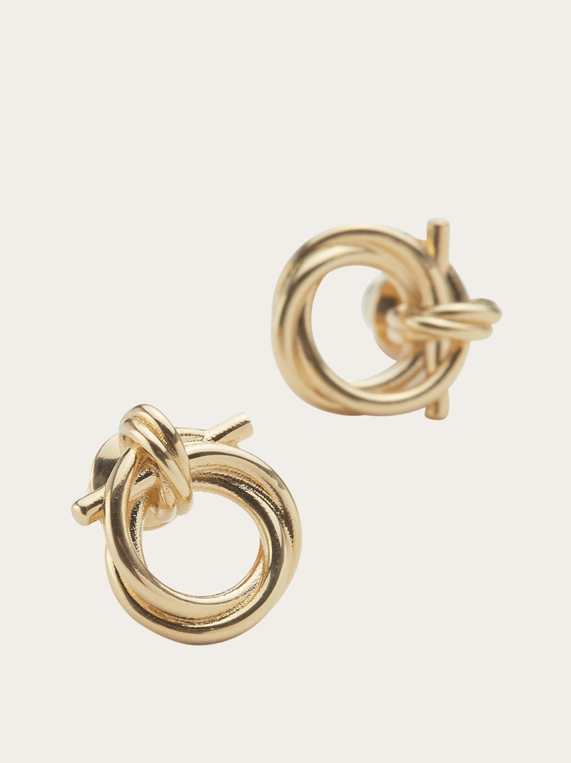 FERRAGAMO Twisted Gancini earrings outlook
