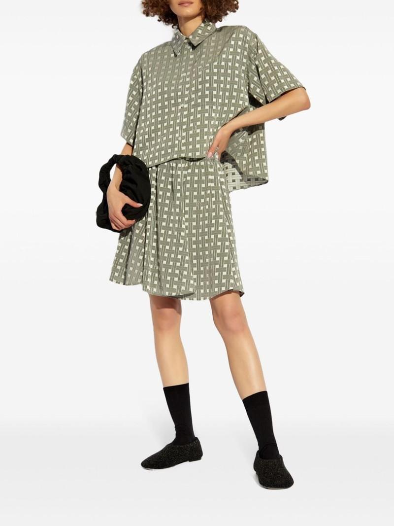 KENZO plaid-print mini skirt outlook