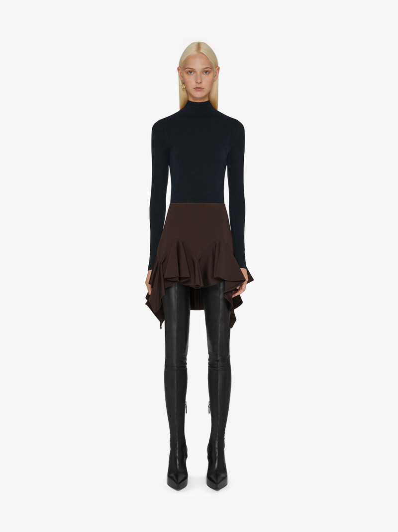 Givenchy SKIRT IN PUNTO MILANO WITH FLOUNCES outlook
