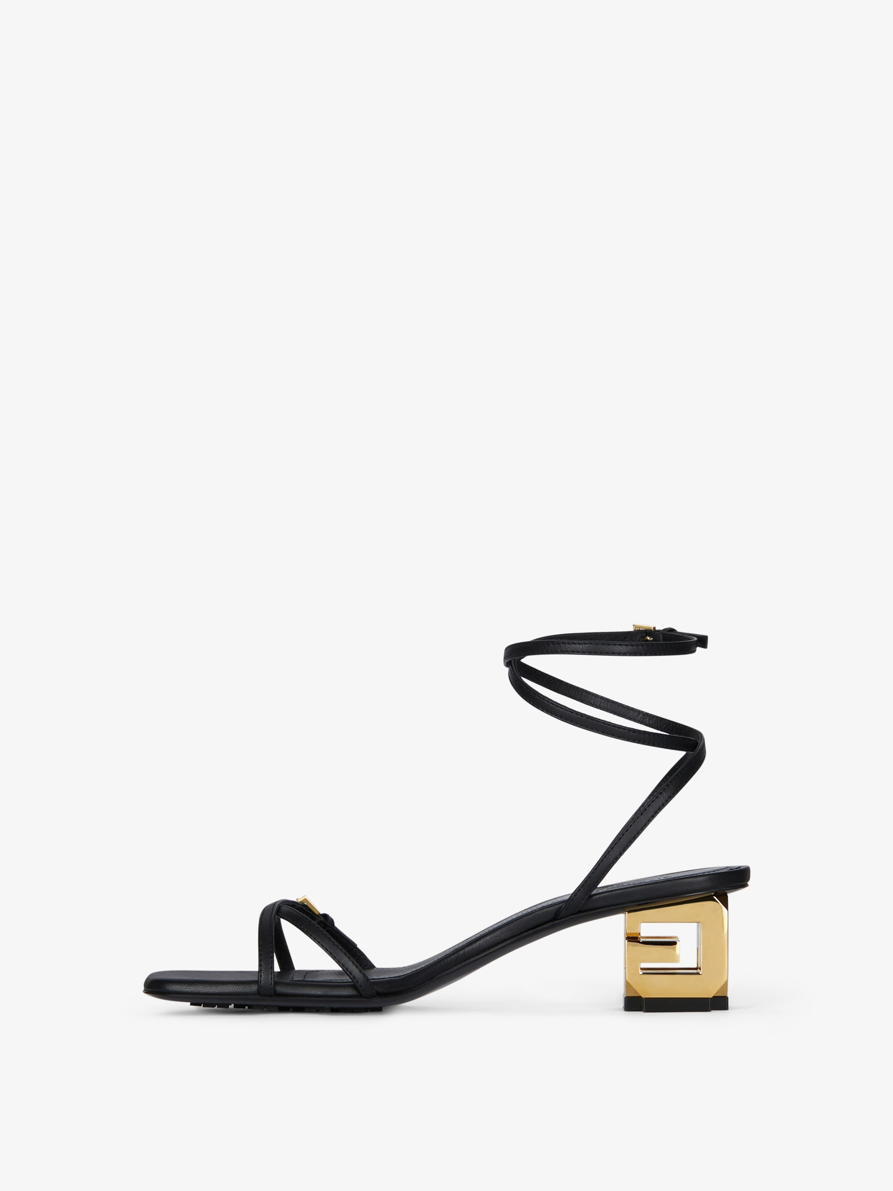 G CUBE SANDALS IN LEATHER - 3