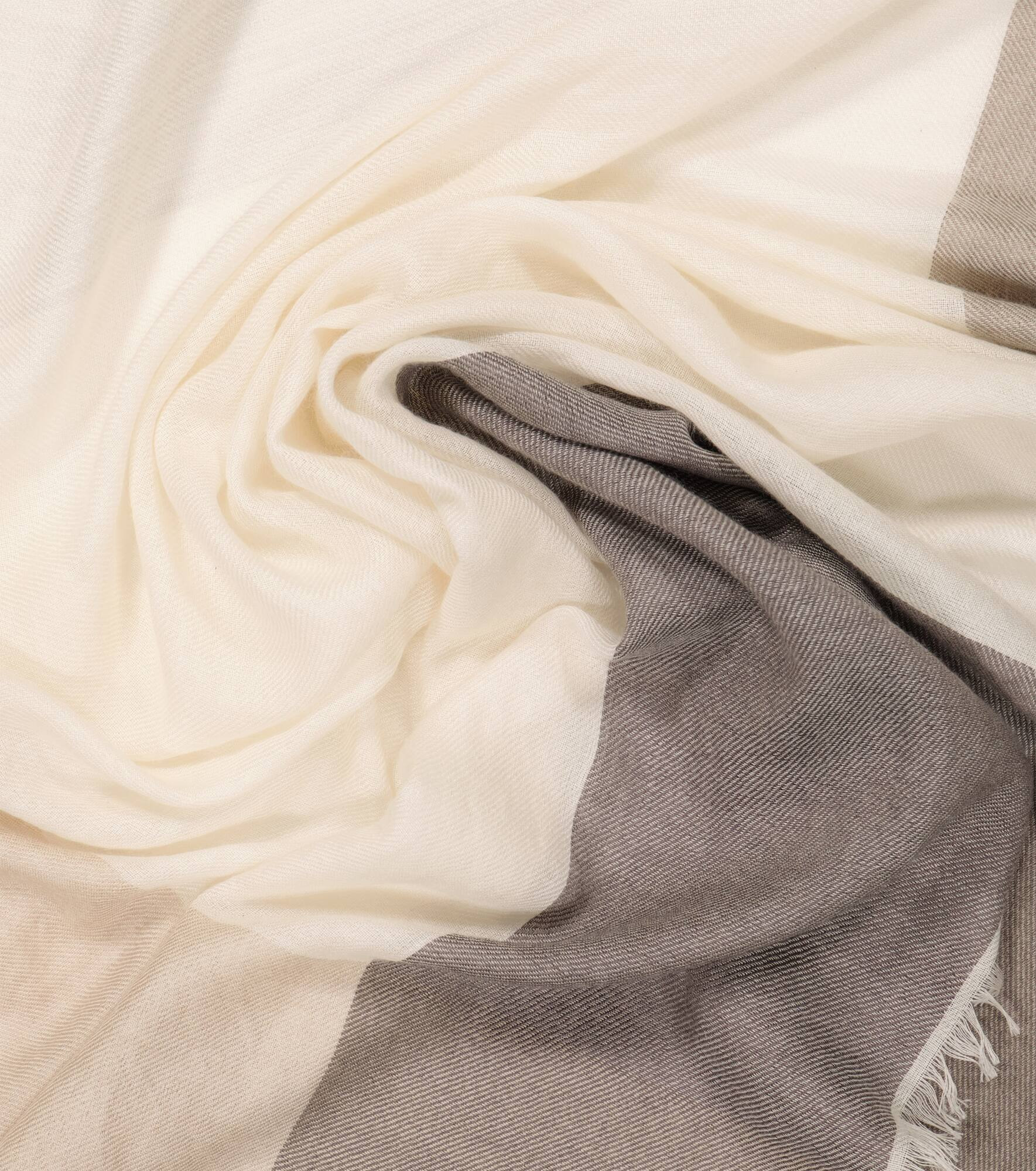 Carre silk and cashmere scarf - 4