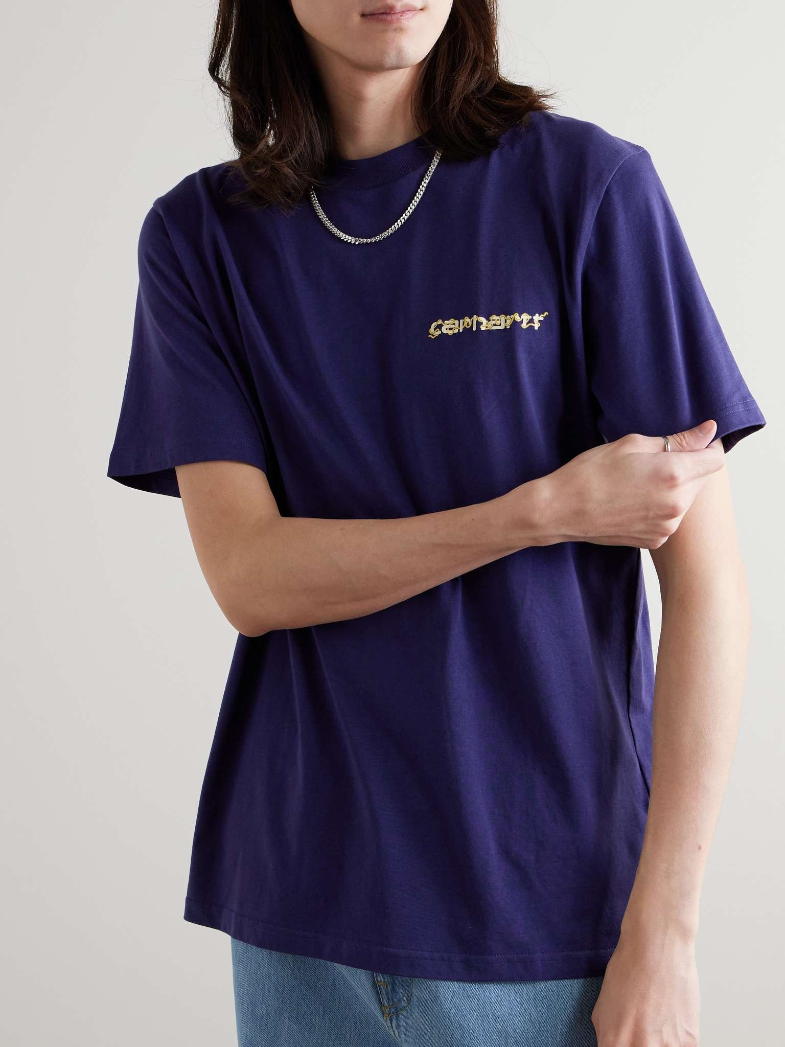 Carhartt Noodle Soup Logo-Print Organic Cotton-Jersey T