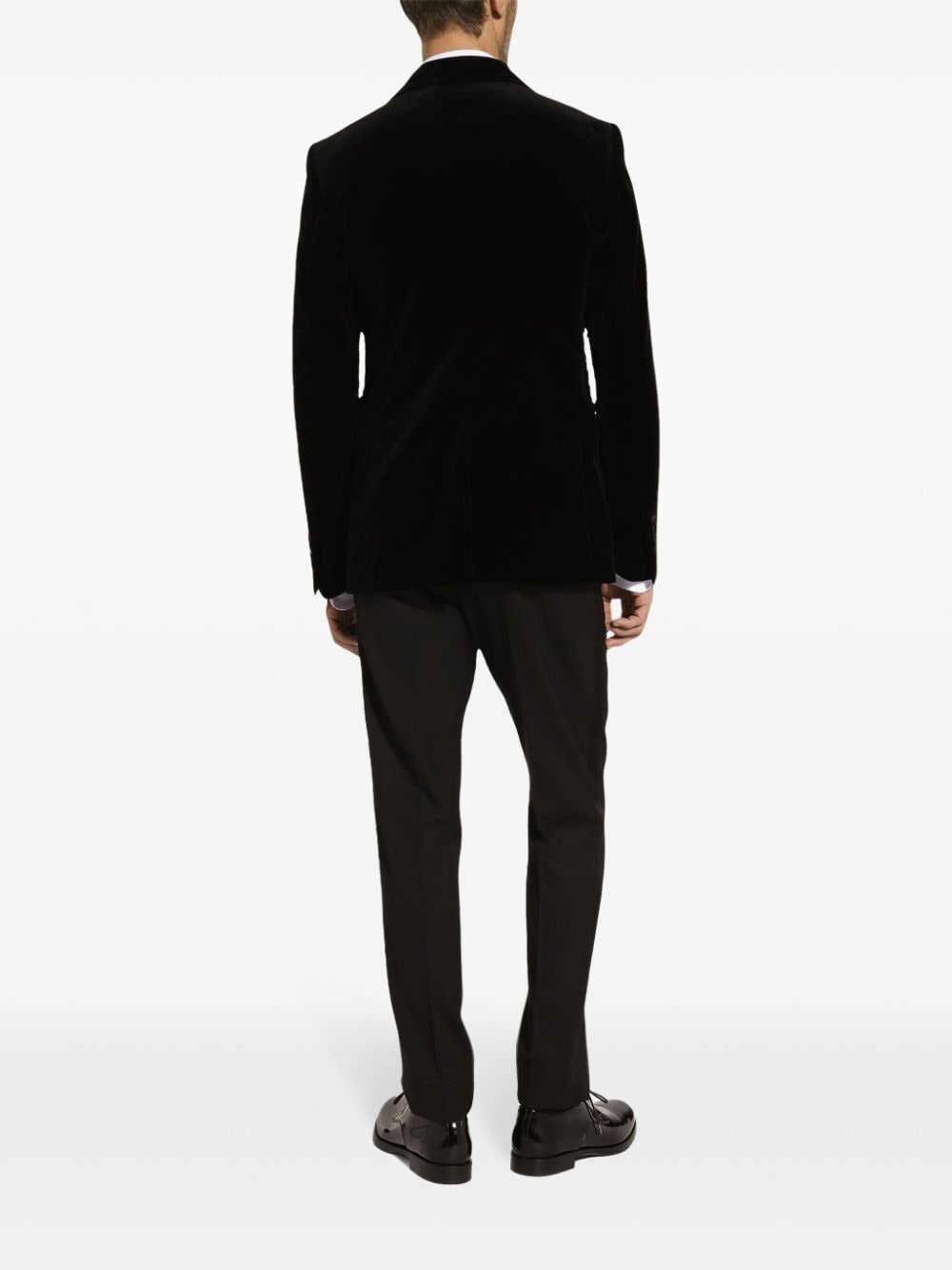 peak lapel single-breasted blazer - 4