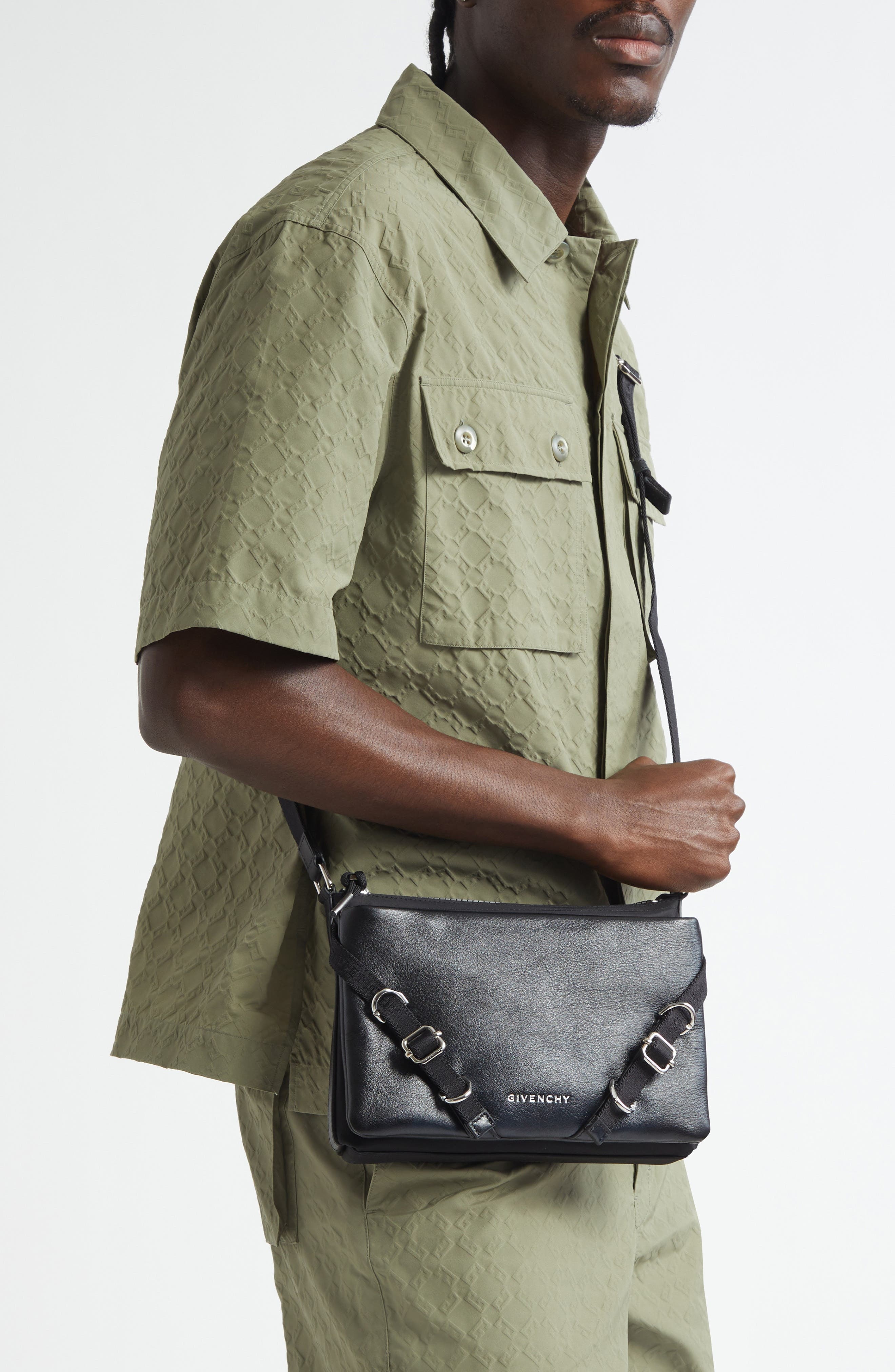 Givenchy Voyou Skinny Leather Crossbody Bag in Black at Nordstrom - 2