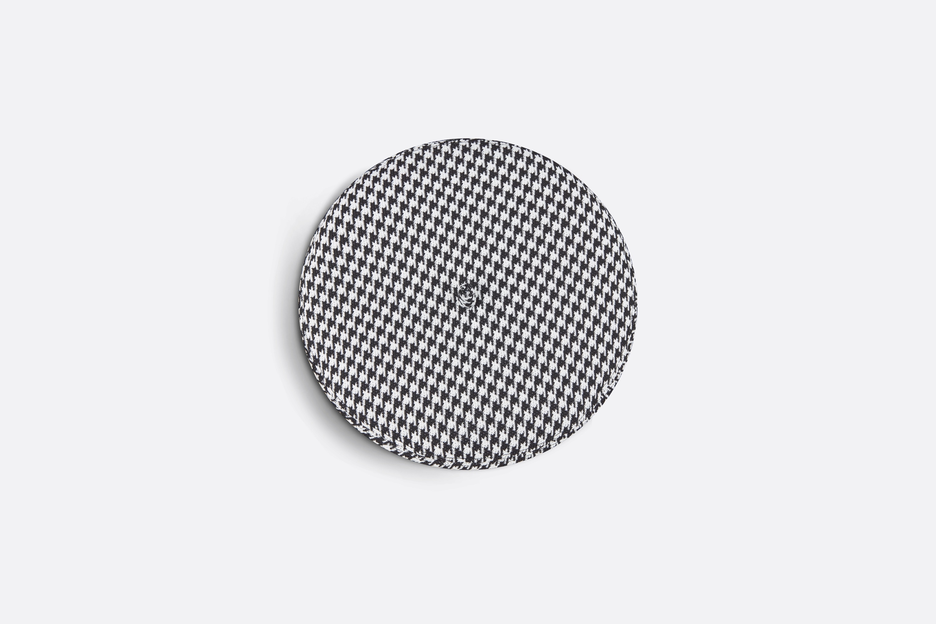Dior Arty Houndstooth Beret with Bow - 5