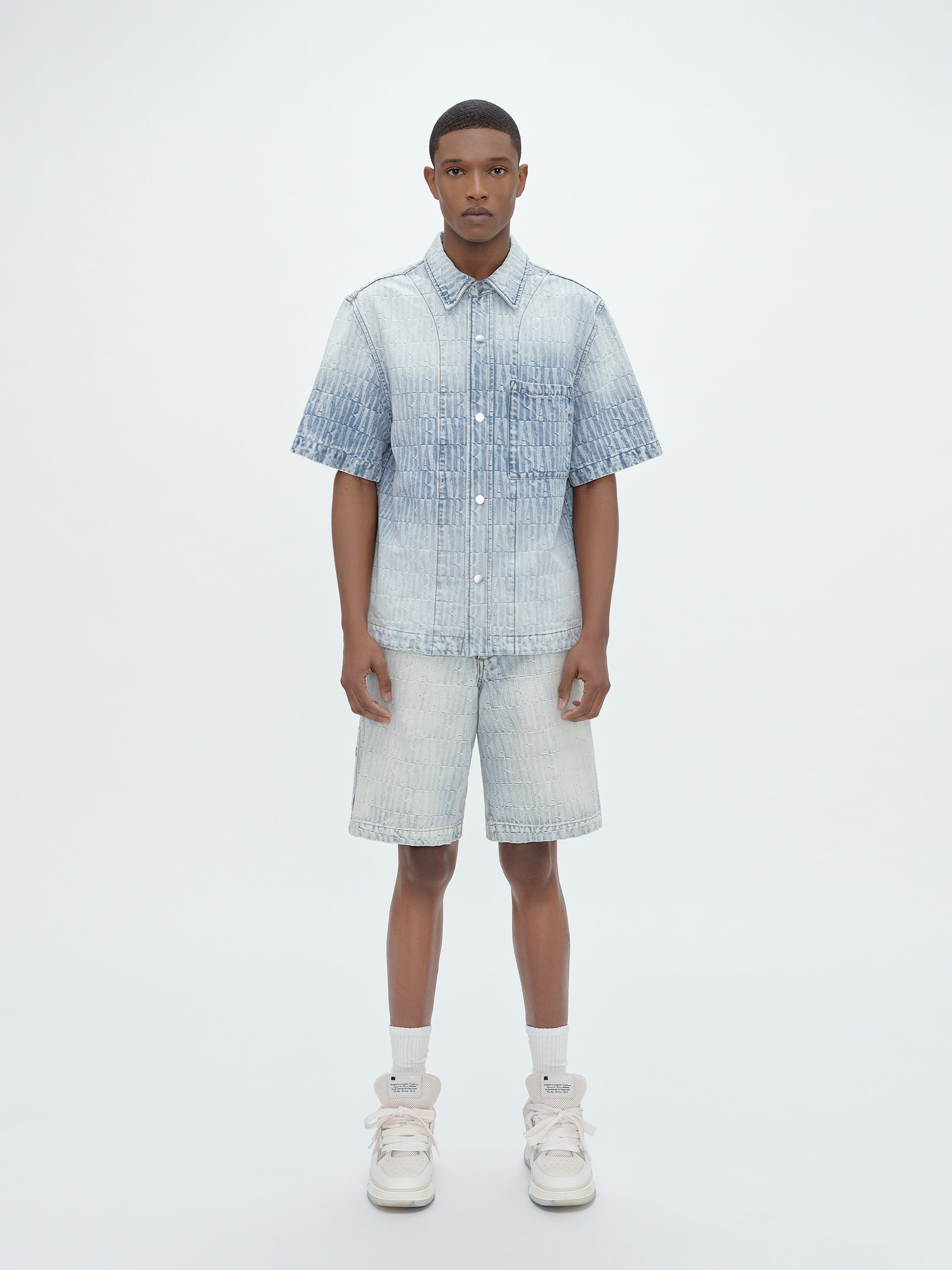 AMIRI JACQUARD SNAP OFF SHORTS - 2