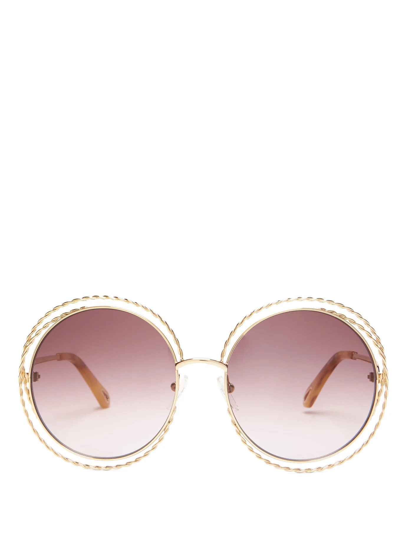 Carlina round metal sunglasses - 1