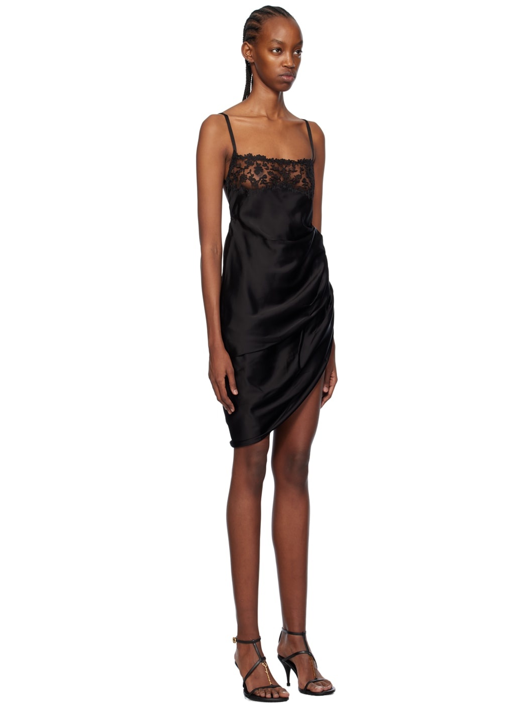 Black Les Sculptures 'La Saudade brodée' Minidress - 2