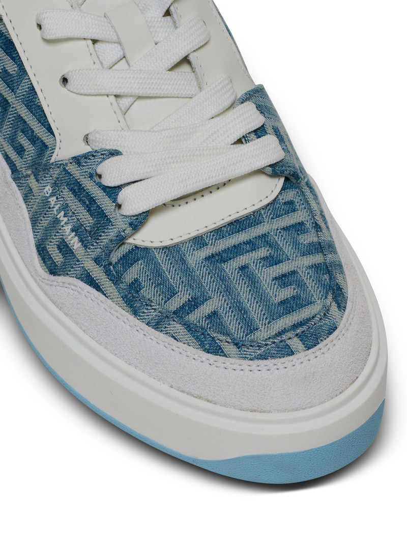 B-Court Flip trainers in monogrammed PB Labyrinth denim 6
