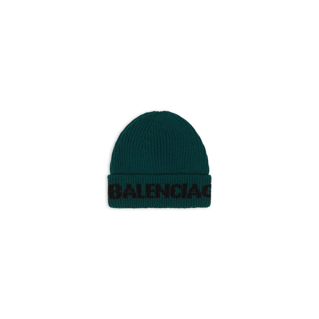 Logo Beanie in Green 1