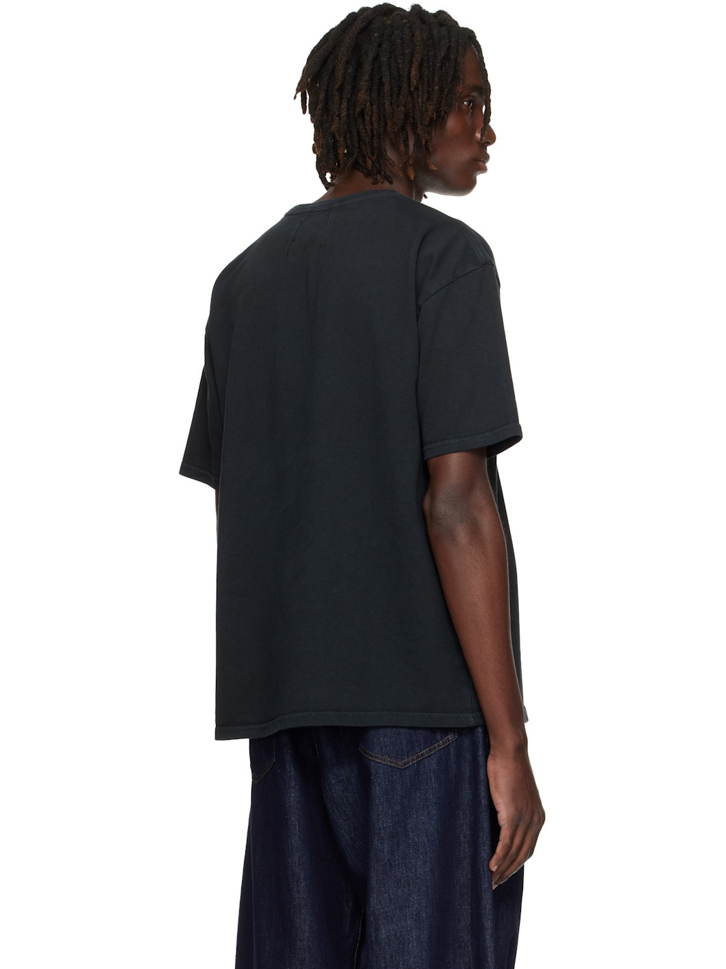 Black 'Rhude' Collegiate Crest T-shirt - 3