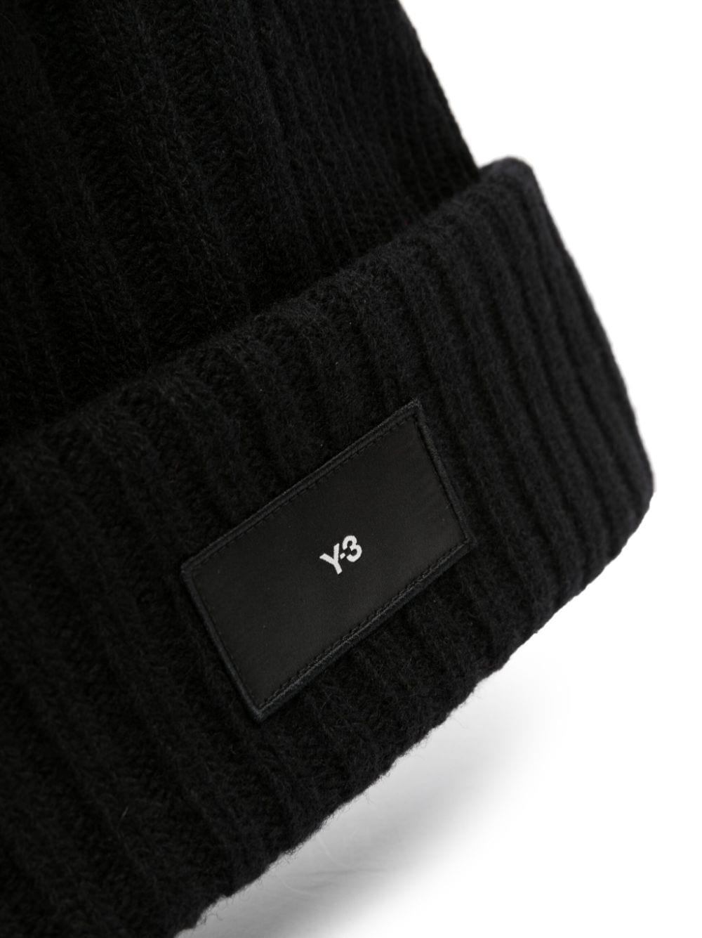 Y-3 LOGO BLACK WINTER HAT - 2