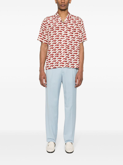 Rhude geometric-pattern silk shirt outlook