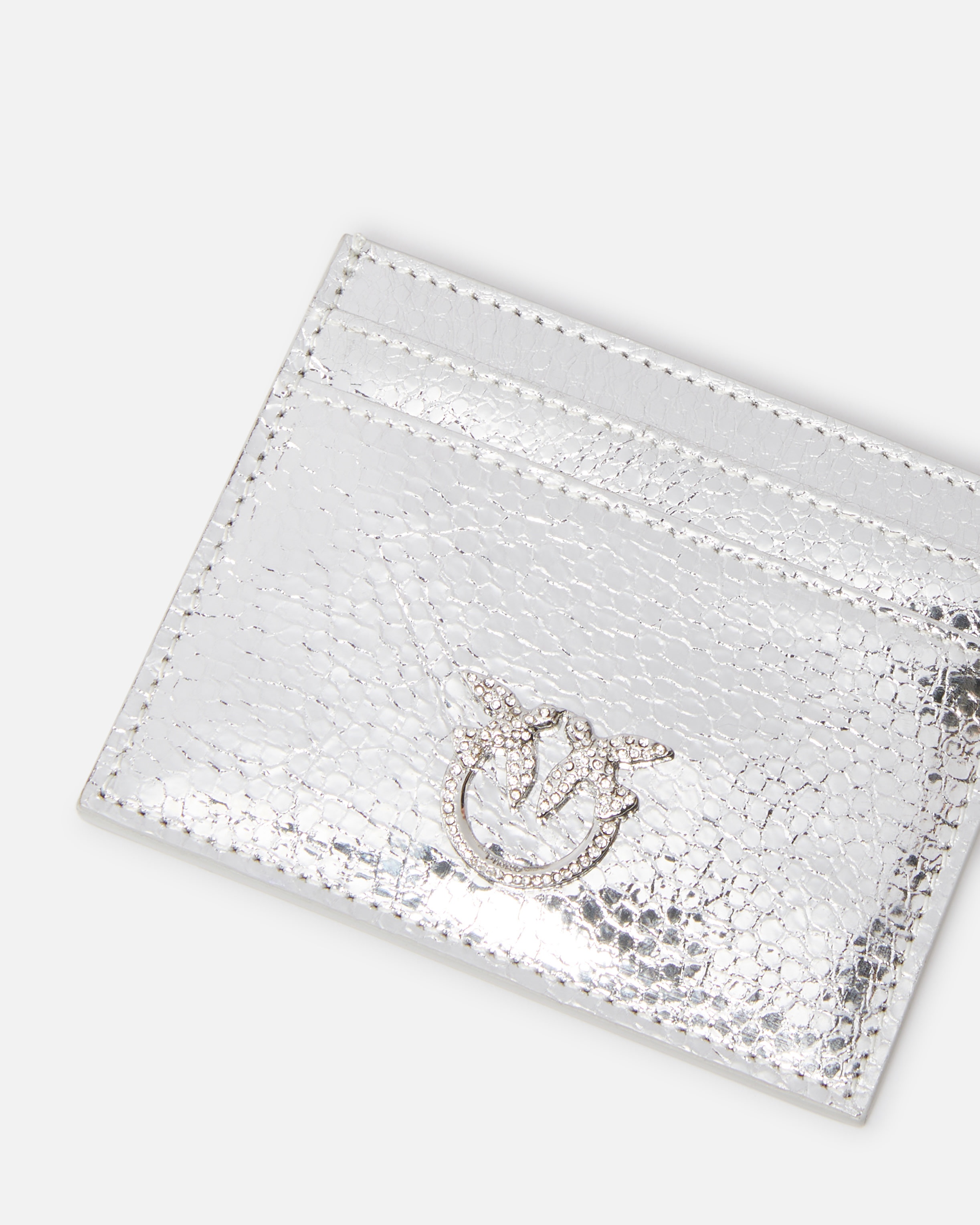 METALLIC LEATHER CARD HOLDER - 4