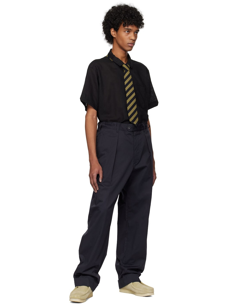 Engineered Garments Navy Carlyle Trousers outlook